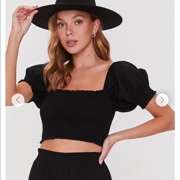 Forever21 Smocked Crop Top and Gaucho Pants Set-NWT! - Picture 4 of 5